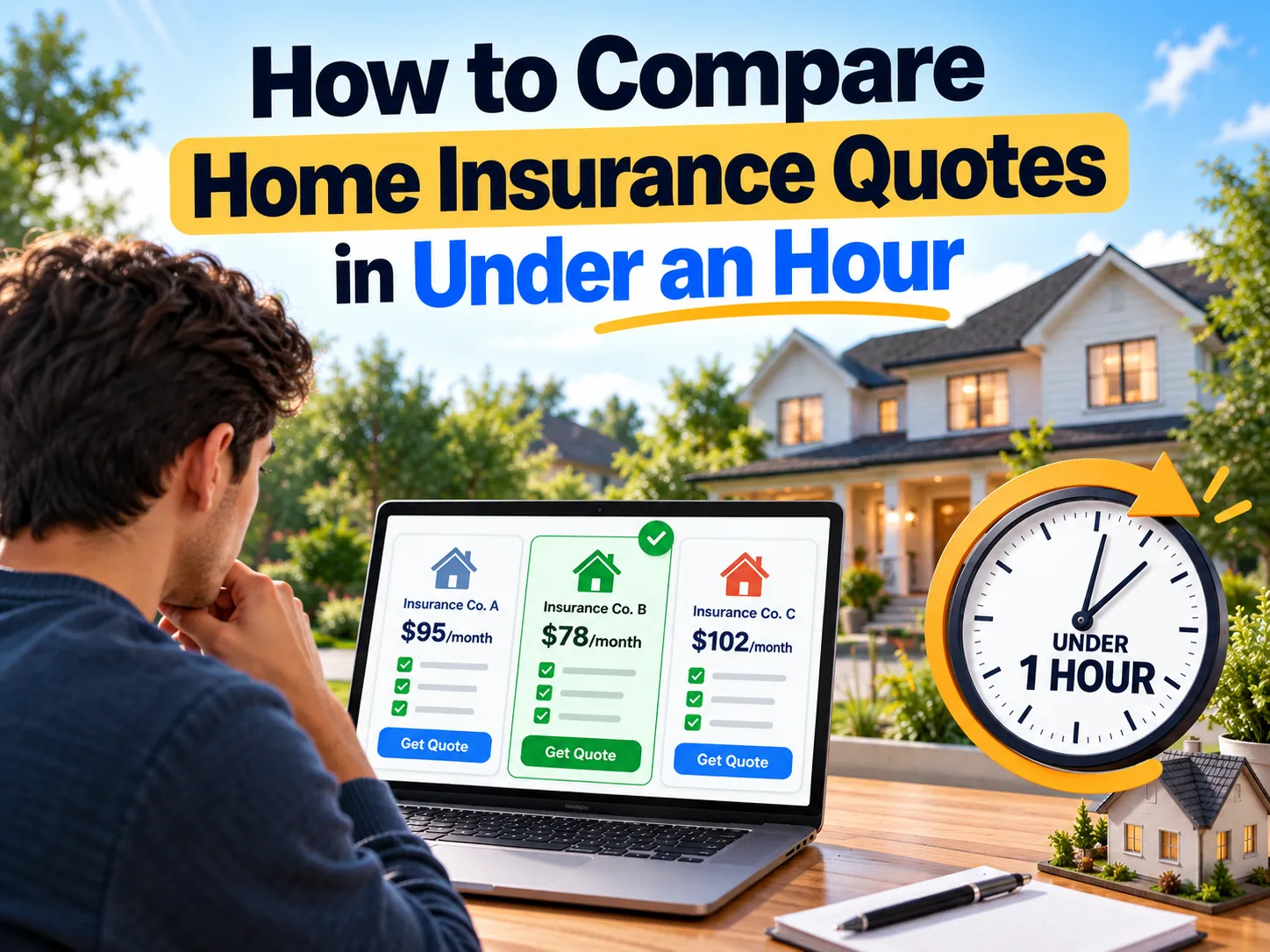 <p>How to Compare Home Insurance Quotes in Under an Hour</p>